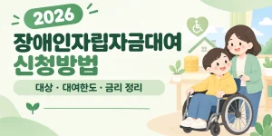 2026 장애인자립자금대여 안내